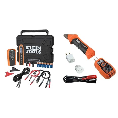Klein Tools Advanced Circuit Breaker Finder and Wire Tracer Kit (ET450) + Circuit Breaker Finder Tool Kit (80016)