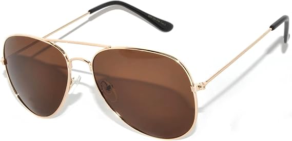 OWL Aviator Style Fashion Sunglasses Metal Frame Colored and Mirrored Lens UV Protection