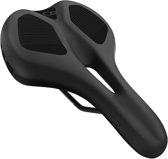 FIFTY-FIFTY Mountain Bike Seat, Comfortable Memory Foam Bicycle Saddle