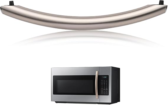 Upgrade ME16A4021AS Microwave Door HandleRose Gold 12.28in, Replaces with Samsung Microwave Handle ME16A4021AS, with 2 Screws, DE94-04313F Microwave Door Handle,