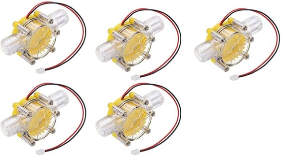 5pcs Water Flow Generator Turbine Generator Hydroelectric Micro Hydro Generator 1/2 Inch Portable Water Charger 10W (5V)