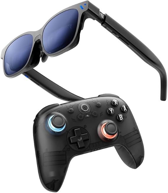 VITURE Beast XR/AR Glasses+Switch Controller 174" 1200p 58 FOV, Built-in VisionPairTM 3DoF, Dynamic Dimming, Harman Audio, for iPhone, Android, Mac, PC, Switch 2