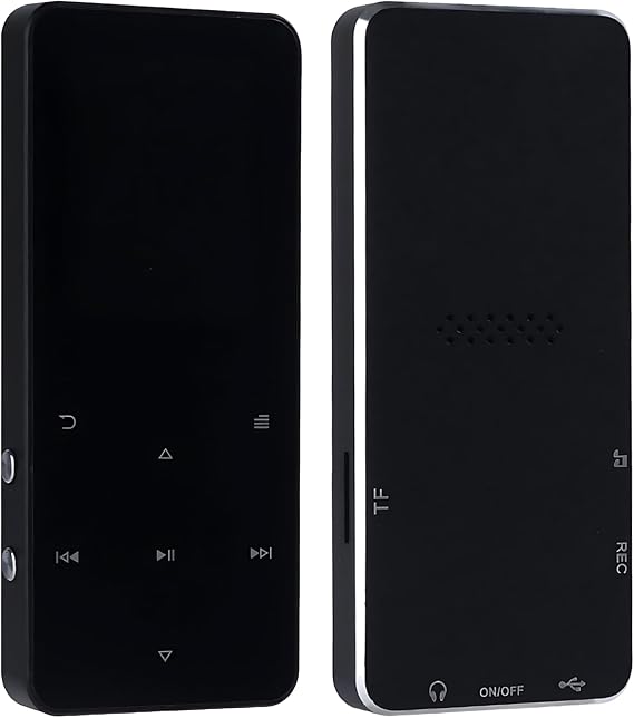 E-Book Reader and Wireless Fm Radio Mp3 Player, 128 Gb, 350 Mah Battery, Touch Screen, Lossless Sound, Black, Includes Charging Cable and Earphones