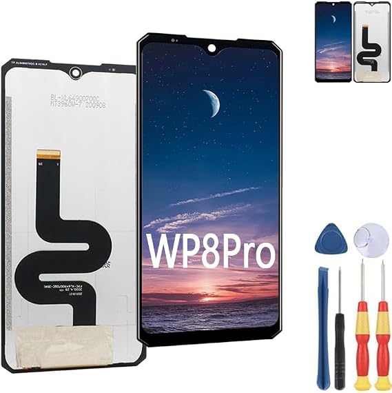 New Display Touch Screen for Oukitel WP8 pro LCD Display Replace Parts with Tools.