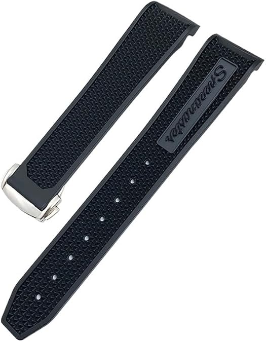 18mm 19mm 21mm Rubber Watchband 20mm Fit for Omega Sxwatch Speedmaster Seamaster 300 AT150 Women Men Silicone Watch Strap