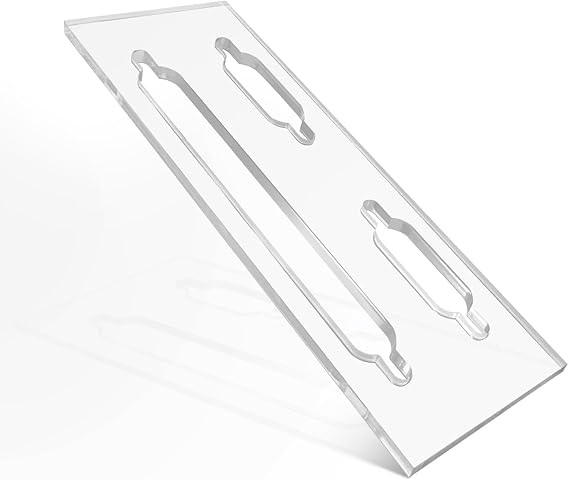 Clear Acrylic Keyhole Slot Template Picture-Hanging Keyhole Template Compatible with Routing Picture Frame Woodworking DIY Enthusiasts 1pcs