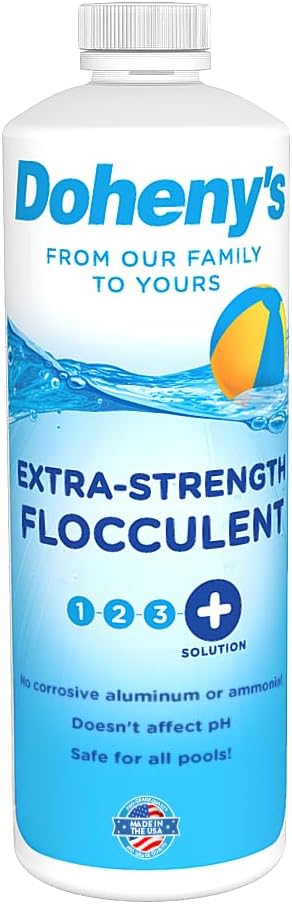 Doheny's Extra-Strength Pool Flocculant | Professional-Grade Pool Flocculent Helps Settle Un-Filtera