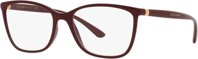 Dolce & Gabbana DG5026-3247 Eyeglass Frame BORDEAUX w/CLEAR BLUE LIGHT FILTER 54mm