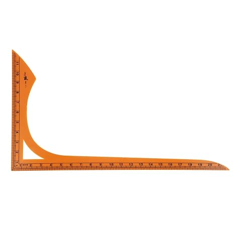 COHEALI L Shape Sewing Ruler 21.92In Double Scale Fabric Cutting Ruler for Quilting Patchwork Tailoring and Dressmaking Measuring Tool
