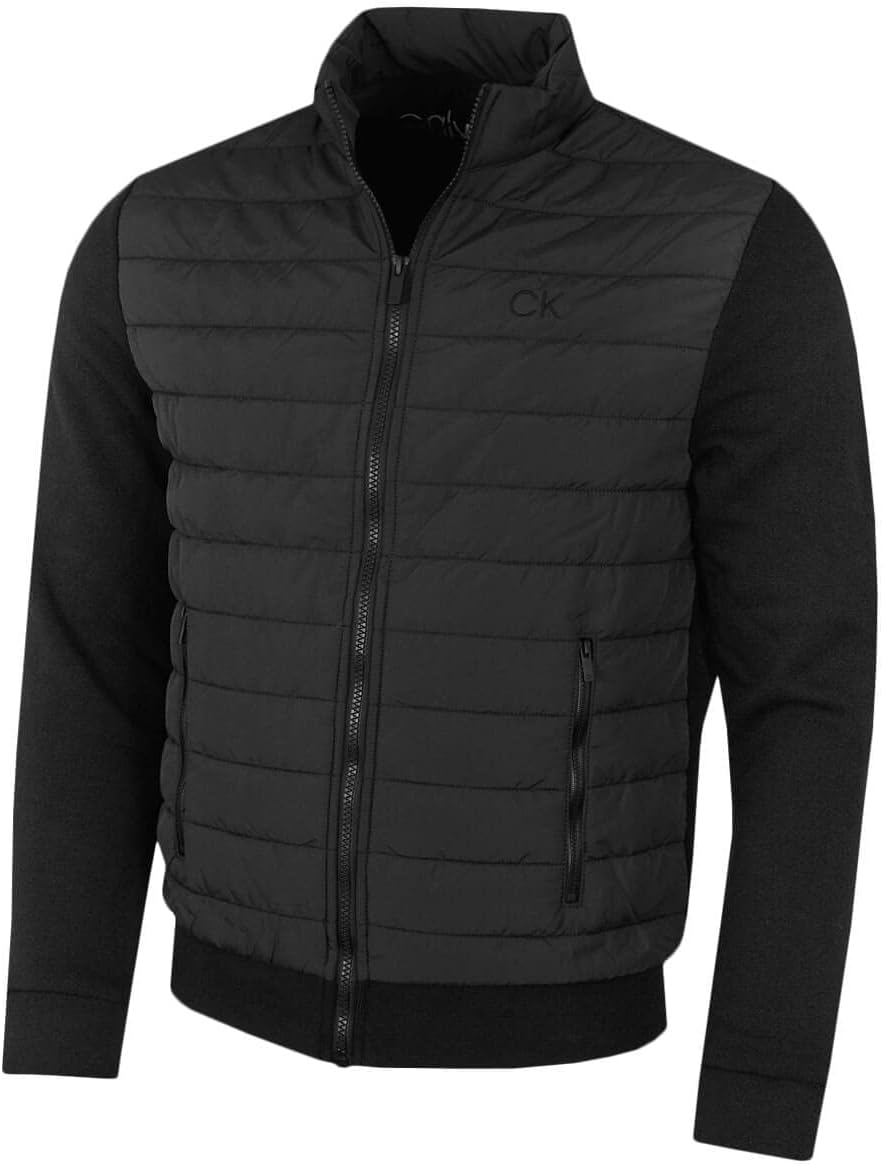 Calvin Klein Men Hybrid Folded fleece funnel neck jacket
