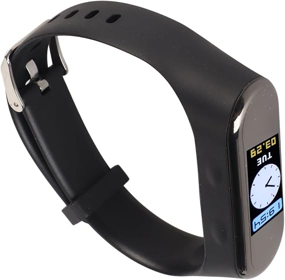 Voice Recorder Watch Digital Voice Activated Recording Bracelet Noise Reduction MP3 Player Recorder Watch with Colour Screen Pedometer E-Book Audio Device (8GB)