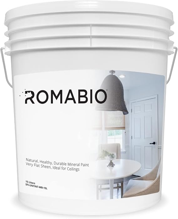 Romabio SuperFlat Interior Mineral Paint. (Avorio White) 15L