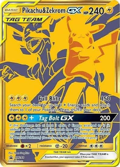 Pokemon - Pikachu & Zekrom GX - SM248 - Tag Team - Black Star Promo