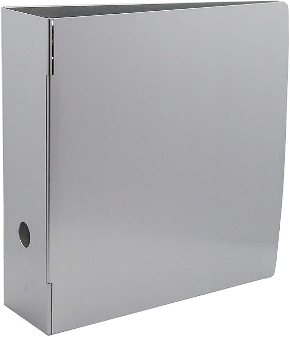 3-Ring Heavy-Duty Metal Binder - 4" Spine Width, by Bindertek | 675 Sheet Capacity, 3" D-Rings, Durable Metal Hinges, Rounded Corners, Aluminum Construction