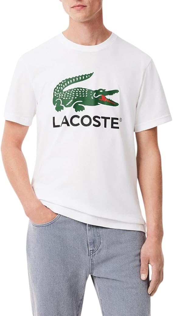 Lacoste Men's Signature Print Cotton T-Shirt