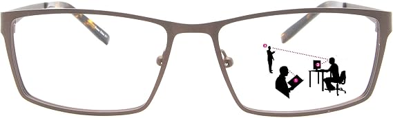 Sightline Saul Progressive Multifocus Reading Glasses - Premium Quality Frame Handsome Contemporary Fashion