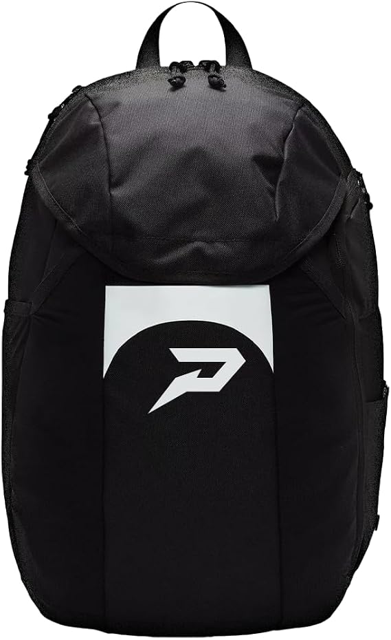 Phenom Elite All-Purpose Sports Backpack Water-Resistant Athletic Bag with Rain Fly, Helmet & Gear Compartment, Laptop Sleeve, and Side Water Bottle Holders | Black