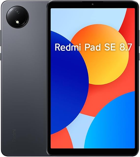 XIAOMI Redmi Pad SE 8.7 4+128GB Graphite Gray with ring holder,MediaTek Helio G85 Processor,Up to 2TB expandable storage,8.7" eye-care display，90Hz smooth refresh rate,(UK Version+)