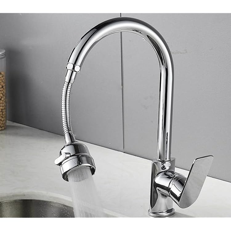 Kitchen Faucet Sprayer Attachment, Movable Faucet Extender for Kitchen Sink, 360 Rotatable Sink Faucet Head Anti-Splash Tap Booster Shower and Water Saving Faucet