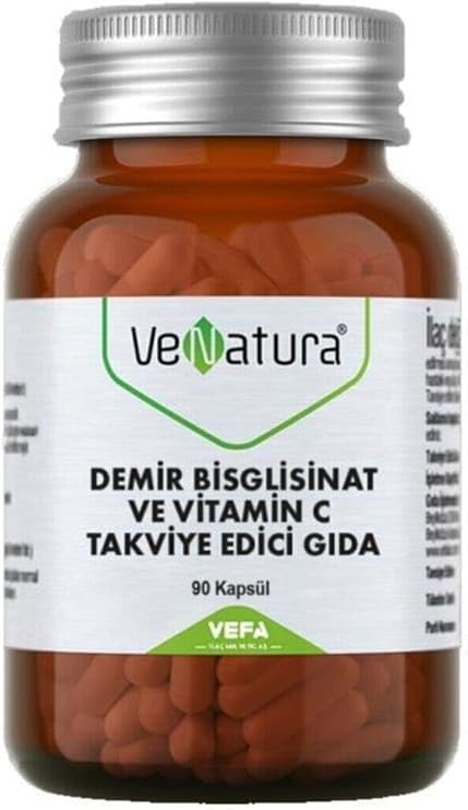 Venatura Demir Bisglycinate 17 Mg 90 Kapsül 1 Paket (1 x 1 Adet)