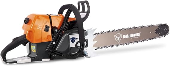 92CC G660 Holzfforma Gasoline Chain Saw Chainsaw with 25 Inch 84DL 3/8" .063" Guide Bar and Saw Chain Tank Protective Guard