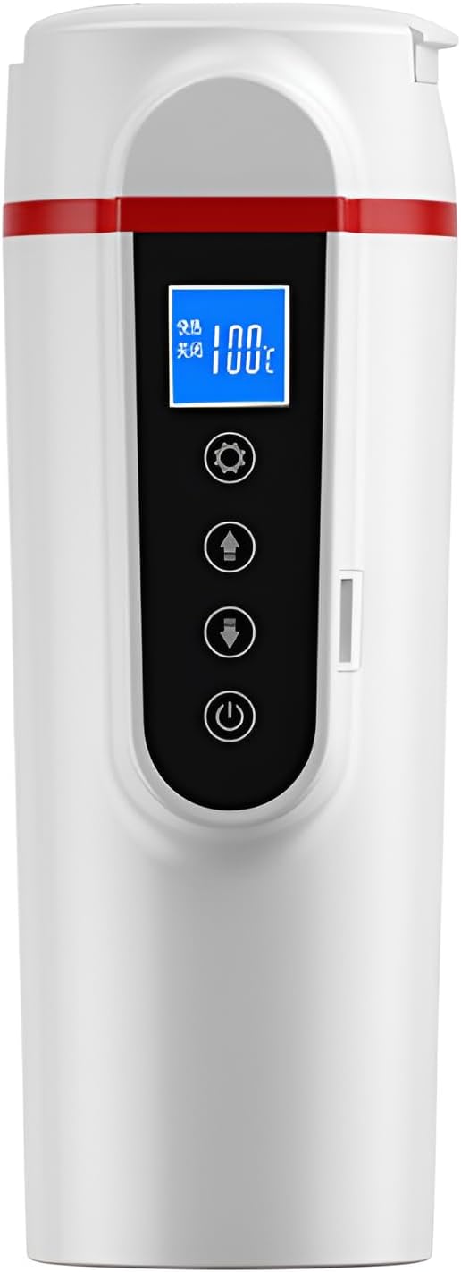Portable Electric Kettle for Car Use, 12 V  24 V Universal Compatible, A Must Have for Truck Drivers, For Disaster Prevention, Food Grade SUS304 Material, Easy Boiling Water in Cars, Japanese