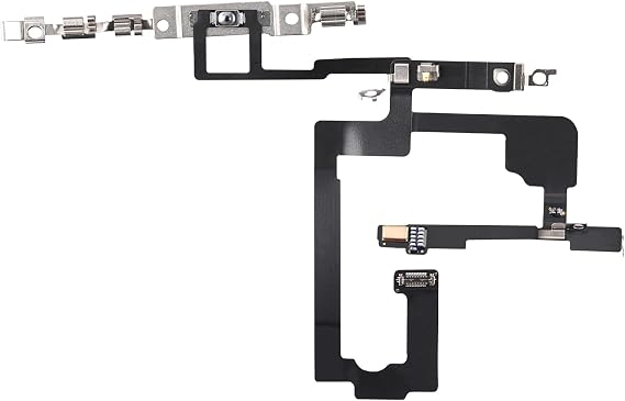 for iPhone 15 Power Button Flex Cable Replacement | On Off Switch Control Botton Replace for iPhone15 Assembly with Pre-Installed Metal Bracket Holder A2846 A3089 A3090 A3092