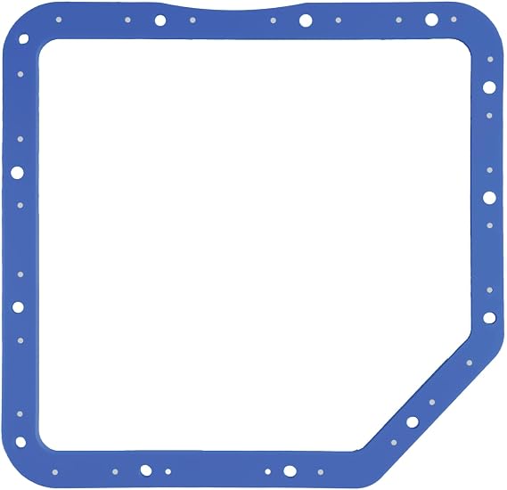 Transmission Oil Pan Gasket Fit for GM Turbo 350, Compatible with Moroso 93102. Upgraded with Steel Shim Inside, Made of High Durometer Vulcanized Rubber, Thicker, Better Sealing, More Durable