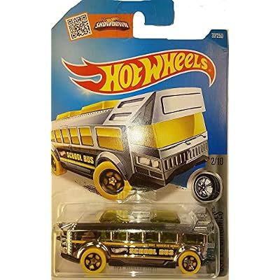 Hot Wheels, 2016 Super Chromes, High School Bus [Chrome] Die-Cast Vehicle #37/250