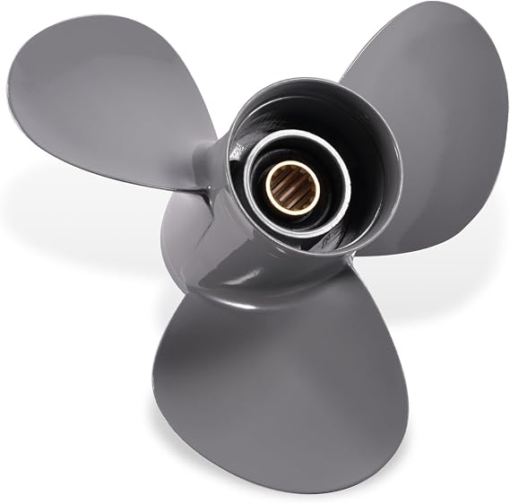 Aluminum Upgrades Outboard Boat Propeller fit Honda Engines BF35/40/45/50/50A/60HP 3-1/4"Gearcase 13 Spline Tooth 3 Blades RH