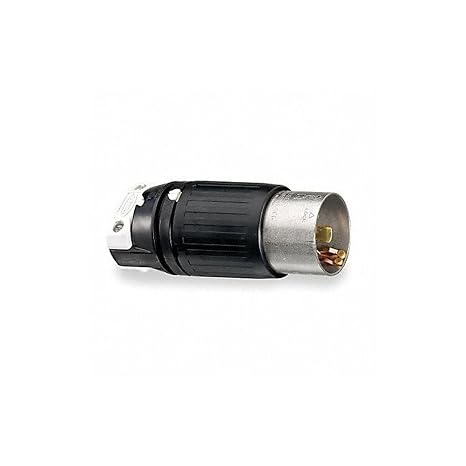 HUBBELL CS-8465C 480V, Black & White, Industrial, Locking Inlet: Plug, Non-NEMA