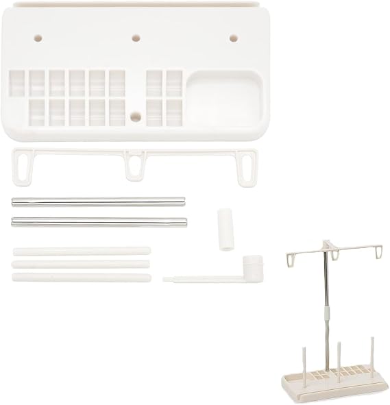 Spool Holders for Sewing,Three Cones Spool Stand Plastic Sewing Thread Holder 3 Spools Holder Base Thread Rack for Household Sewing Machine Embroidery Accessories