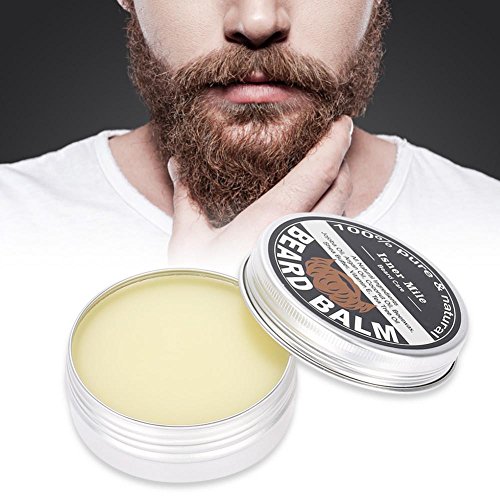 Beard Grooming Kit: Balm, Wax, Growth Cream, Moisturizer, Softener Lotion, Shaving Care, Styling Cream for Men 60g