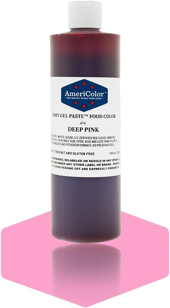 Americolor Deep Pink Soft Gel Paste 13.5 Ounces