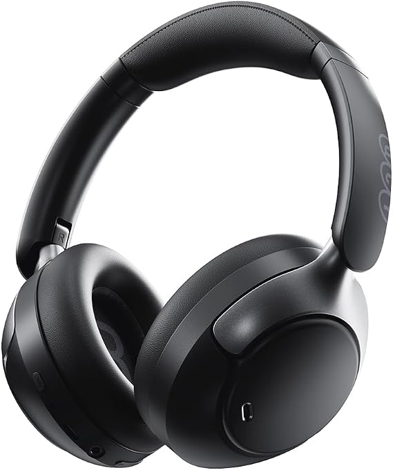 VGP 2025 Award Winner QCY H3PRO Wireless Headphones, Bluetooth 5.4, Noise Cancelling, Wired/Wireless, Hi-Res 50dB Noise Cancelling, 360° Spatial Audio, Up to 55 Hours of Continuous Playback, Ambient