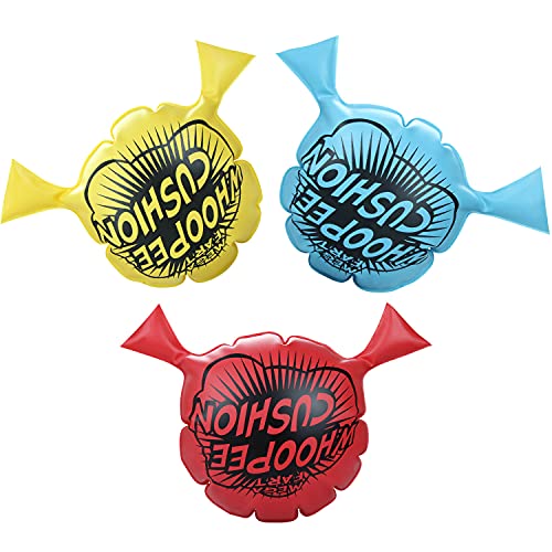 Benasan Whoopie Cushion for Kids,3PACK Whoopee Cushion for Kids Adults Home and Office,Classic Woopie Cushion Funny Gag Prank Joke Gifts,Two Holes,7In