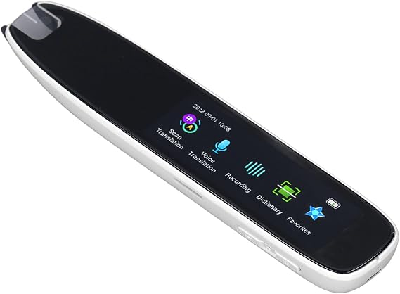 Smart Voice Translator Pen White International Edition Translation Scanning Pen for Reading and Translation A26S