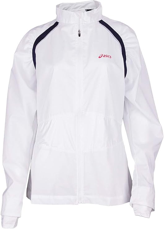 ASICS Women's Racket Jacket (Medium, Real White)