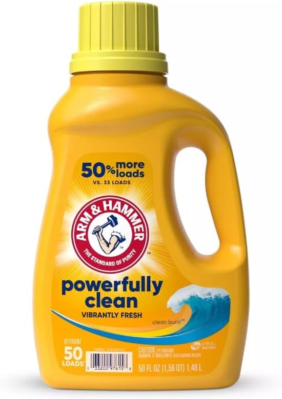 Arm & Hammer, Clean Burst Liquid Detergent, 50 Fl Oz