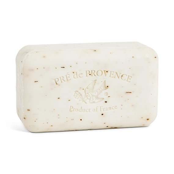 Pre de Provence Artisanal Soap Bar, Natural French Skincare, Enriched with Organic Shea Butter, Quad Milled for Rich, Smooth & Moisturizing Lather, White Gardenia, 5.3 Ounce