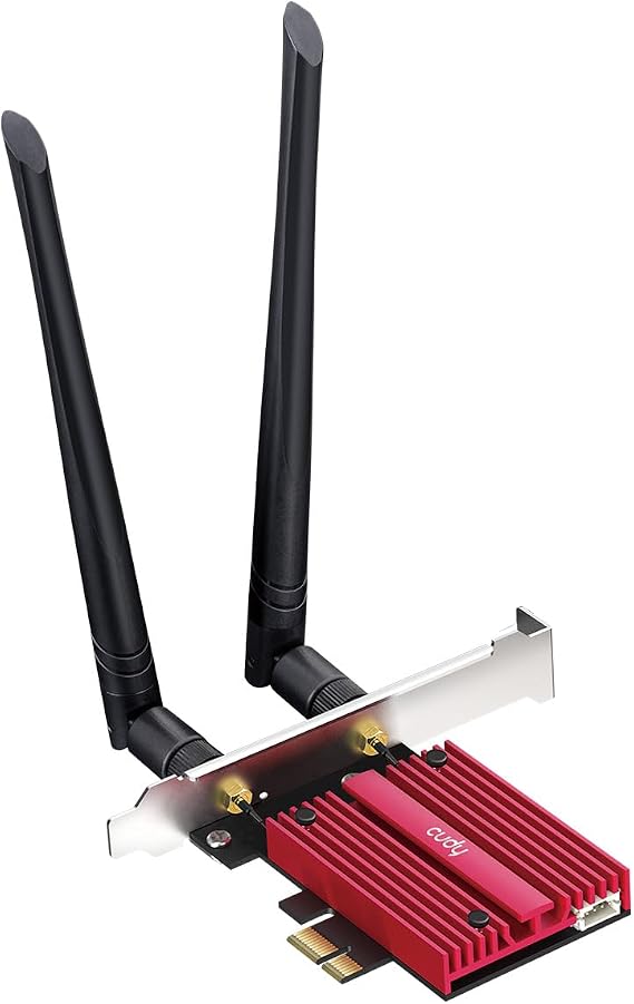Cudy Wi-Fi 6E Bluetooth 5.3 PCIe Adapter AX5400 with OFDMA, WE3000S