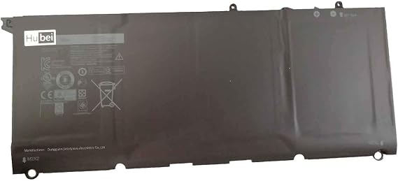 JD25G 90V7W JHXPY 5K9CP DIN02 090V7W 0DRRP RWT1R Laptop Battery Replacement for Dell XPS 13 XPS13 13D XPS13D 13-9343 13-9350 13D-9343 13D-9343-1808T 3708 XPS13-9350-D1608 D1508G D1708(7.6V 56Wh)
