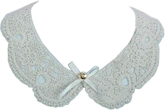 Vpang Detachable Blouse False Collar Sweet Lace Flowers Fake Collar Choker Peter Pan Necklace