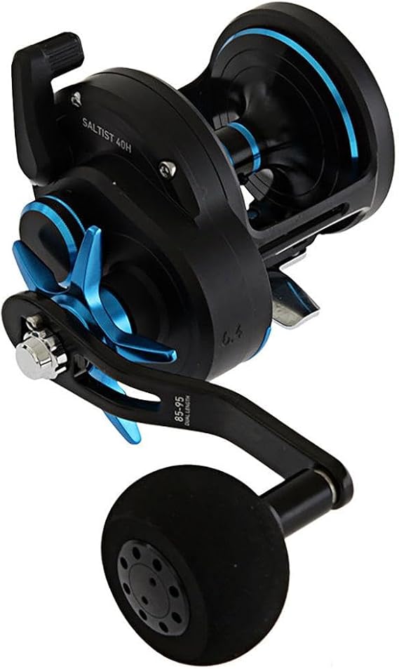 Daiwa Saltist Star Drag 4BB + 1RB, 6.4: 1 SALTIST35H Fishing Reel ,Black