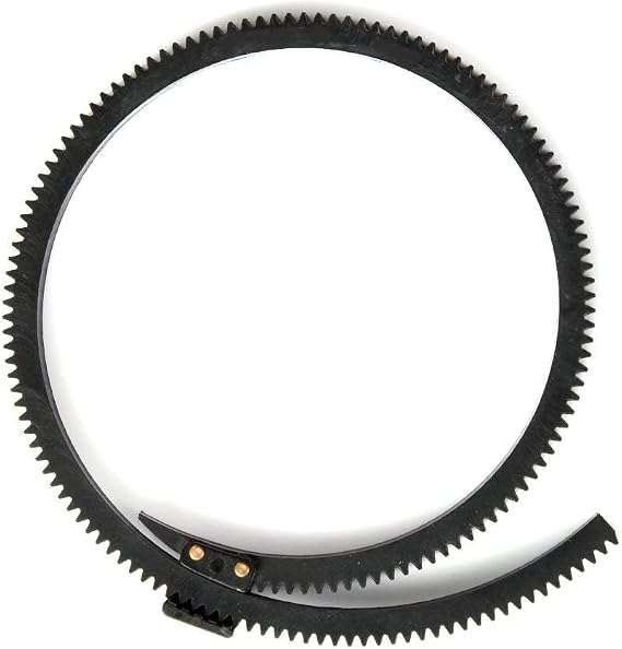 FOTGA Rubber Flexible Gear Belt Ring 0.8 pitch for DP500IIS DP500III JTZ DP30 Follow Focus,Adjustable from 46mm to 110mm Black