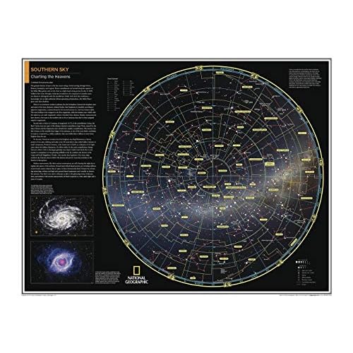 National Geographic: Southern Sky: Charting The Heavens - Poster - 28 x 22 inches - Laminated
