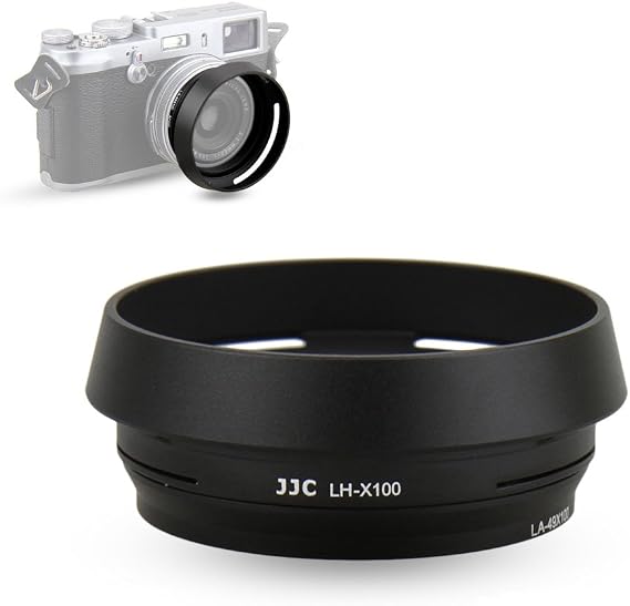 JJC Lens Hood for Fujifilm Fuji X100VI X100V X100 X100F X100S X100T, Black
