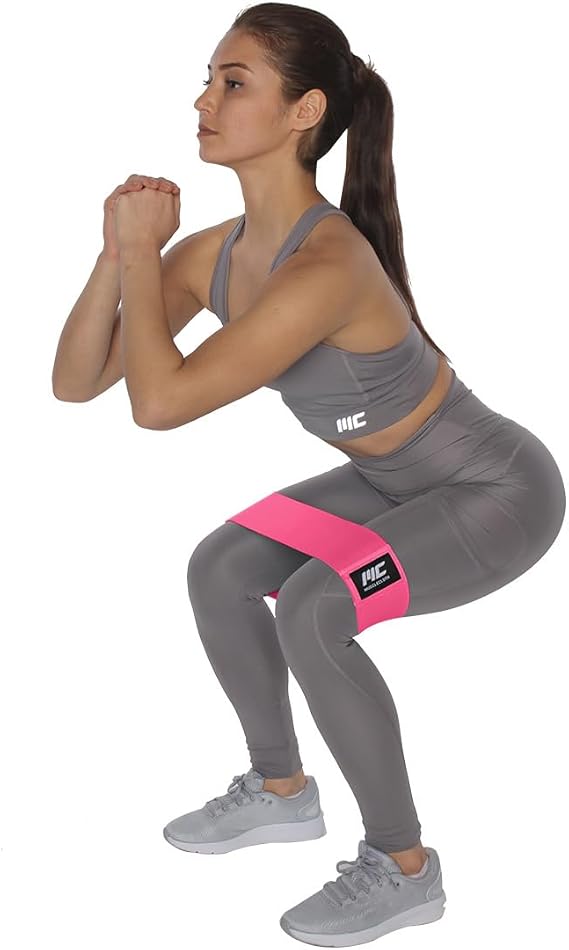 MuscleCloth Loop Band Resistance Band Medium Pink