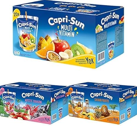 Caprisun Meyve Suyu Çeşitleri (3x200ml x 20 Adet)