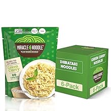 Miracle Noodle Japanese Curry Ready To Eat Meal, 10 Oz (Pack of 6), Plant Based Shirataki Konjac Noodles, 80 Calories Per Serving, Low Carb, Gluten-Free
